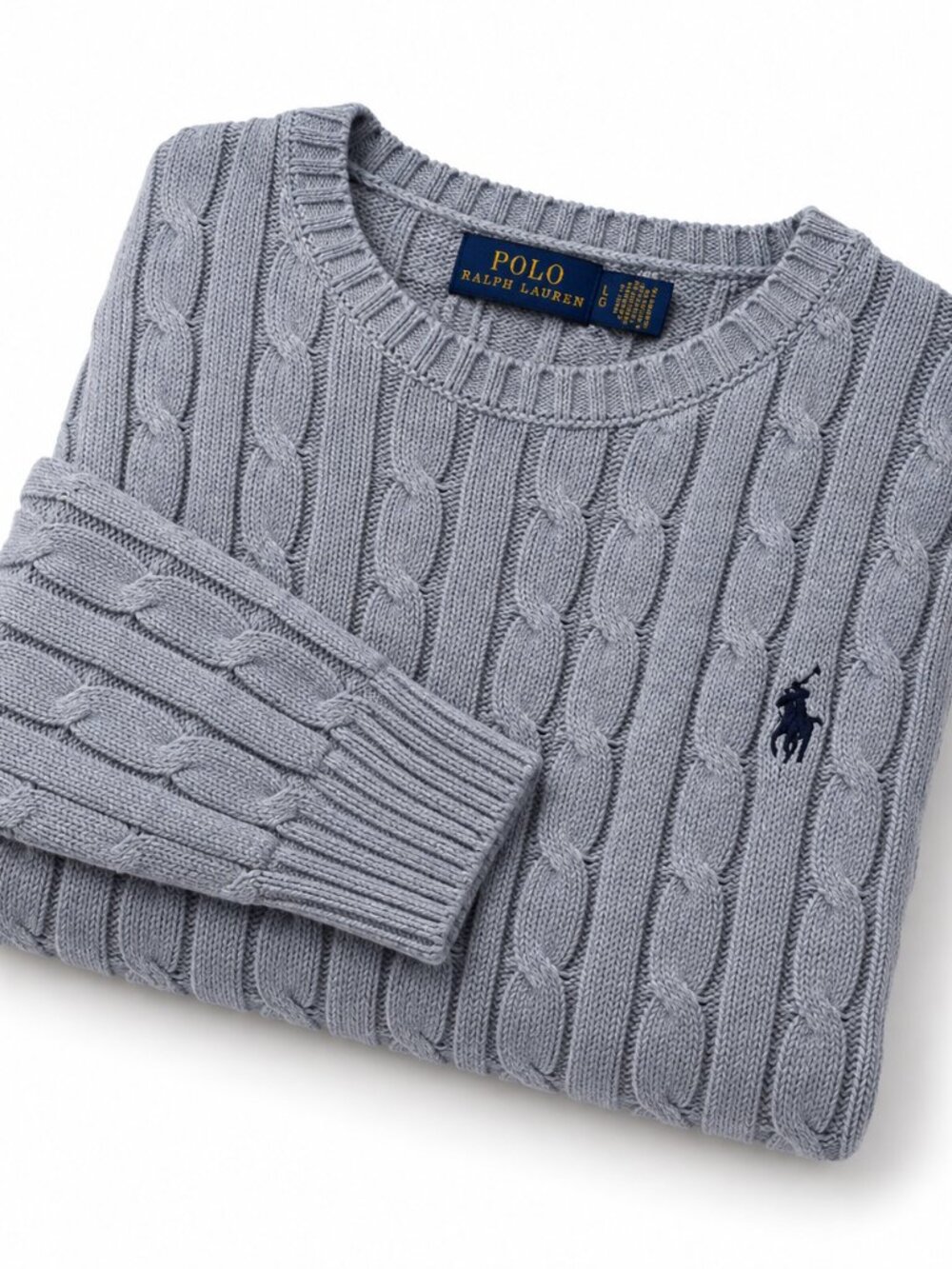 Polo Ralph Lauren Cable-Knit Crewneck Sweater - Picture 9 of 9